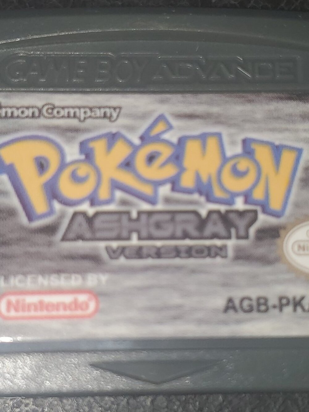 Pokemon AshGray GBA ROM Hack Video Game Custom Gameboy Advance English Spanish